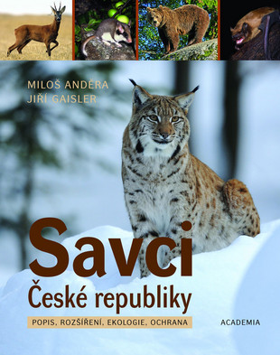 foto: obálka knihy Savci České republiky. Popis, rozšíření, ekologie, ochrana