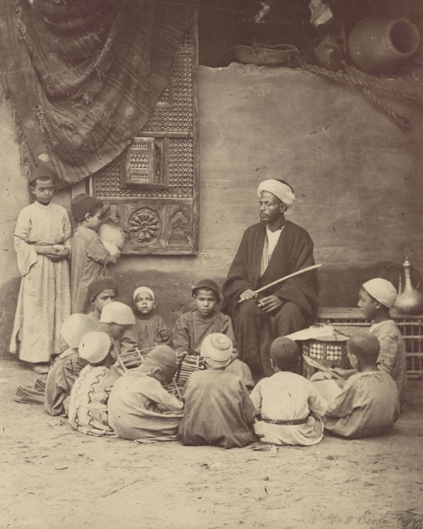 Arabská škola v egyptské Káhiře. 19. století