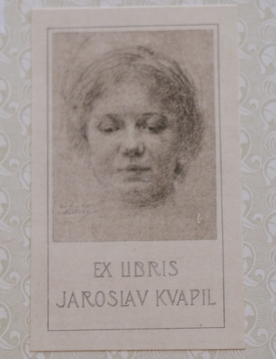 Fotografie. Exlibris básníka J. Kvapila. Zdroj: Národní muzeum