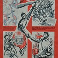Plakát Ruce pryč od Koreje, r. 1950