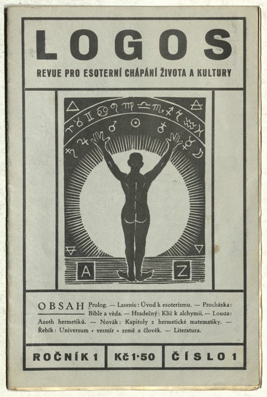 Logos, revue pro esoterní chápání života a kultury. Roč. I., č. 1., Universalia - společnost čsl. hermetiků, 1934