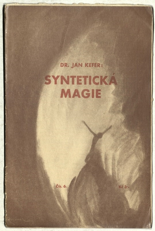 Dr. Jan Kefer: Syntetická magie. Copybook library „Spektrum“, Universalia – the Association of Czechoslovakian Hermetics, 1933 – 1936. Picture on the title:František Drtikol 1931