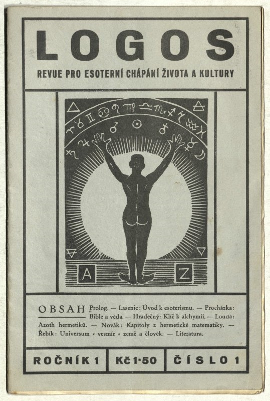 Logos, revue for esoteric perception of life and culture. Issue I., no. 1., the Association of Czechoslovakian Hermetics, 1934