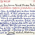 Dopis Josefa Váchala z 3. července 1968, ve kterém vyjadřuje poděkování za nákup jeho pěti autorských knih do sbírek Knihovny Národního muzea, a sděluje, kam mají být peníze z prodeje knih zaslány.