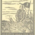 Prokop Holý na vozové hradbě. /Vladislav Hřímalý/, linoryt, před rokem 1936.