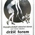 Reklama na -držiče forem-  z Módní revue 1924. Zdroj: Národní muzeum