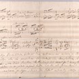 Návrhy úprav Smetanových lístků do památníku od Franze Liszta – příloha k jeho dopisu Smetanovi z 12. 4. 1854, NM-MBS S 217/710